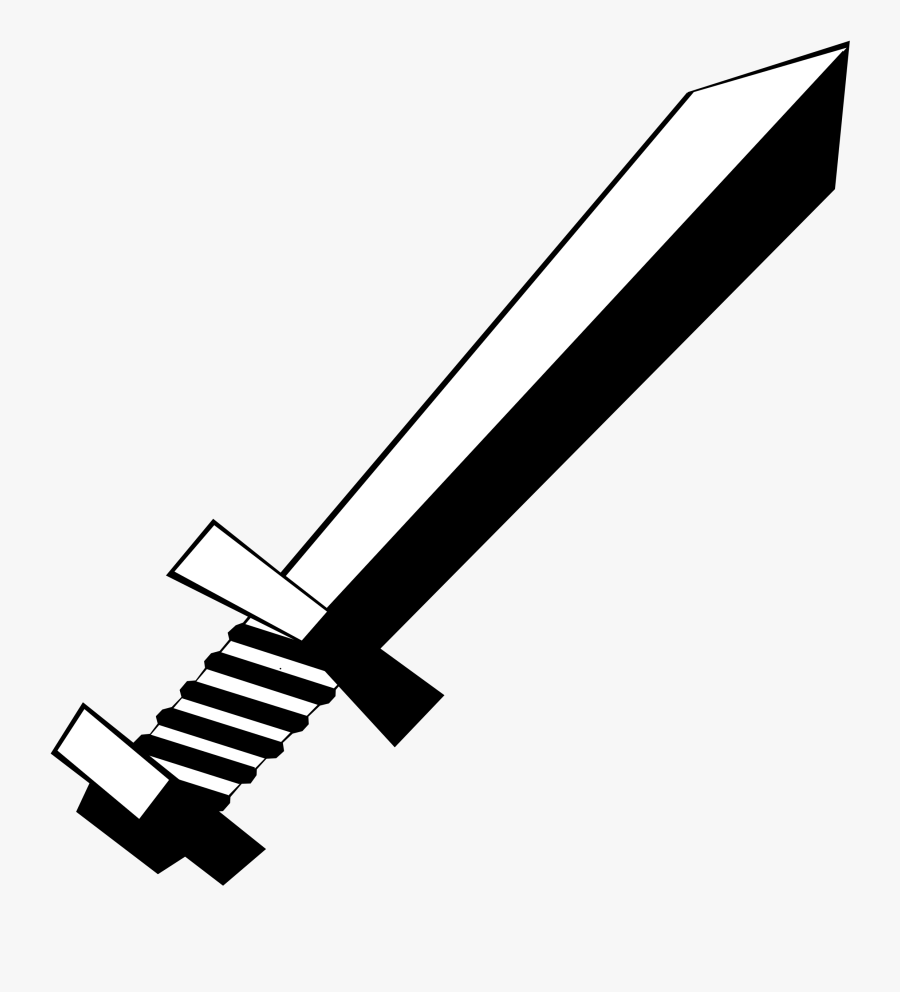 Thumb Image - Black And White Sword, Transparent Clipart