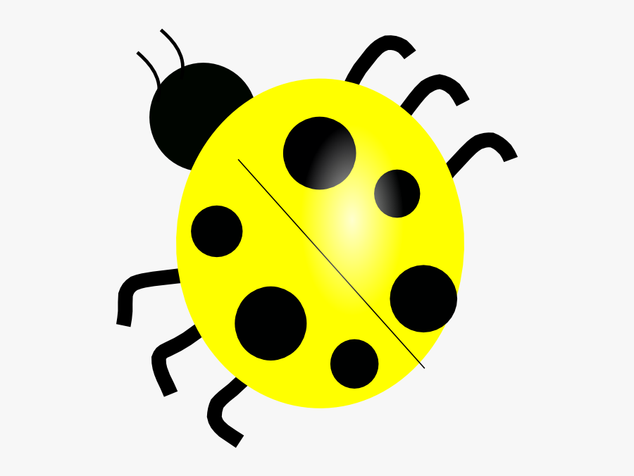 Yellow Clip Art At - Ladybug Clip Art, Transparent Clipart