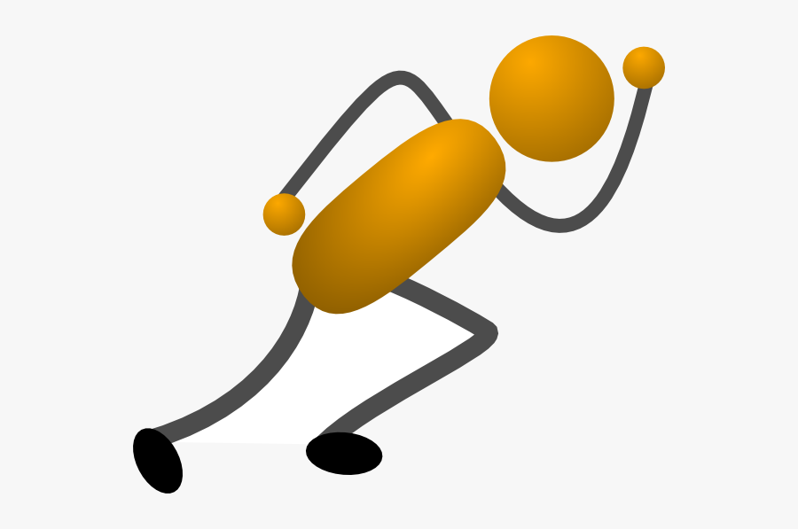 Free Cross Country Running Clipart - Stick Figure Athletic, Transparent Clipart