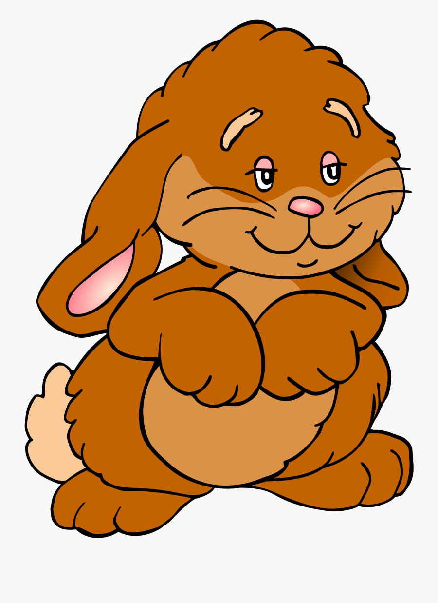 Clipart Rabbit Clipart Clipartix - Brown Rabbit Cartoon Png, Transparent Clipart