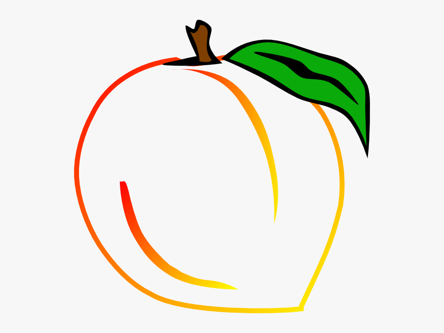 Peach Clipart Watermelon Clip - Georgia Peach Clip Art, Transparent Clipart