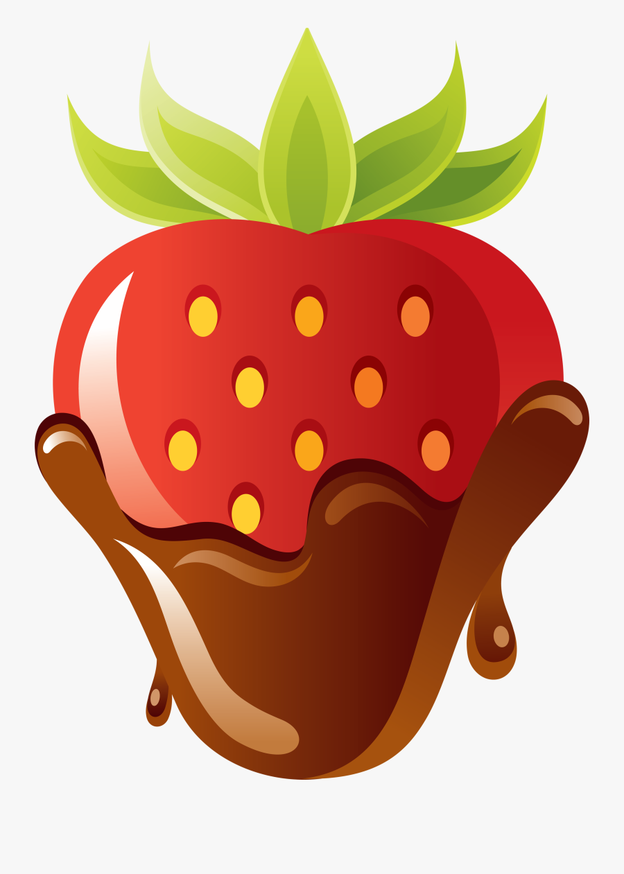 Chocolate Strawberries Png, Transparent Clipart