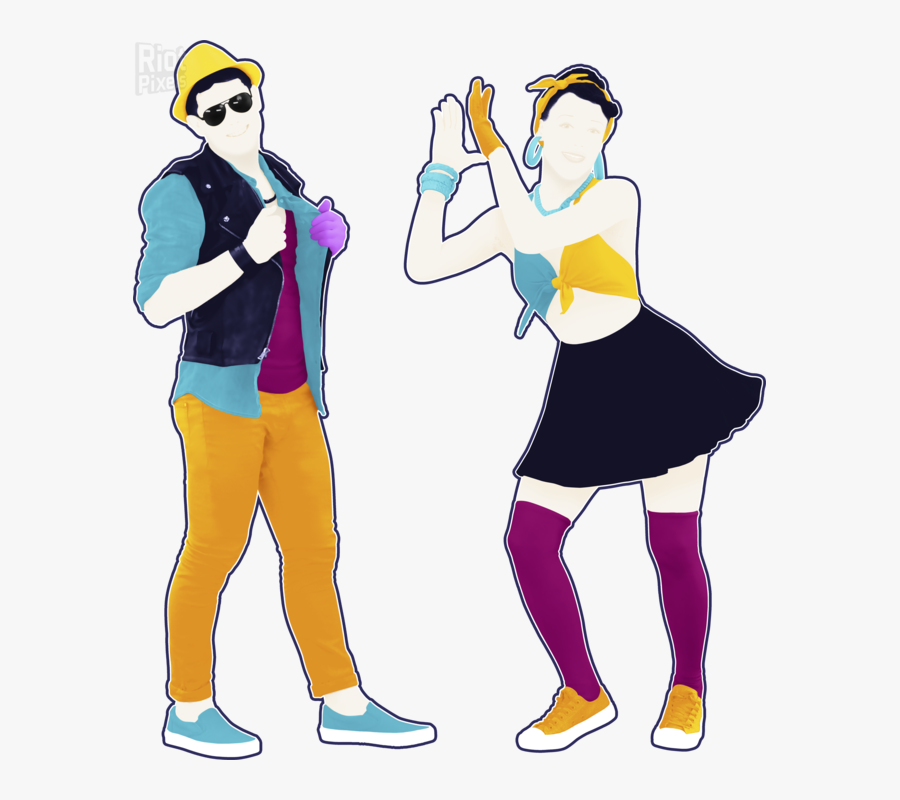 Clip Art Just Dance Clipart - Just Dance 2017 Dancers, Transparent Clipart