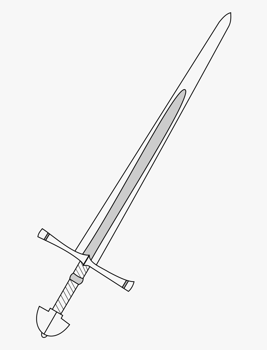 Sword Clipart Outline Free Transparent ClipartKey.