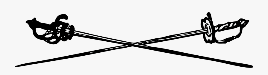 Crossed Swords - Crossed Swords Vector, Transparent Clipart
