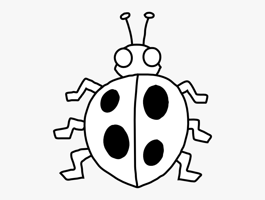 Outline Of A Ladybird, Transparent Clipart
