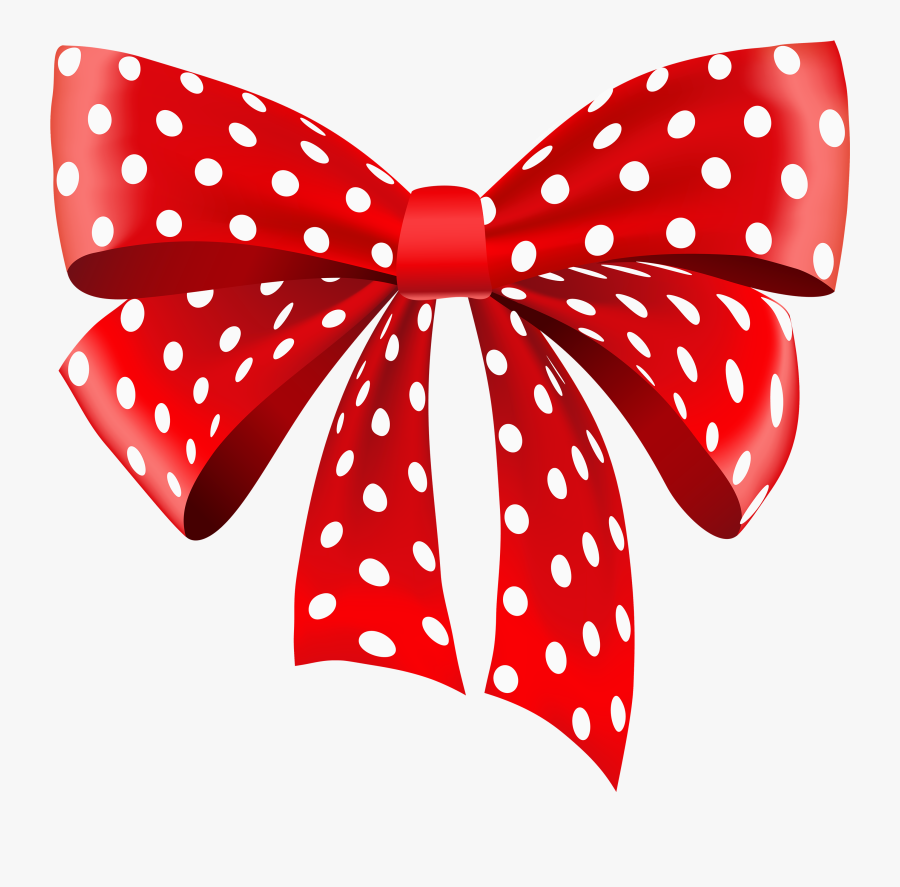 Red Dotted Ribbon Png Clipart - Clipart Picture Of A Ribbon, Transparent Clipart