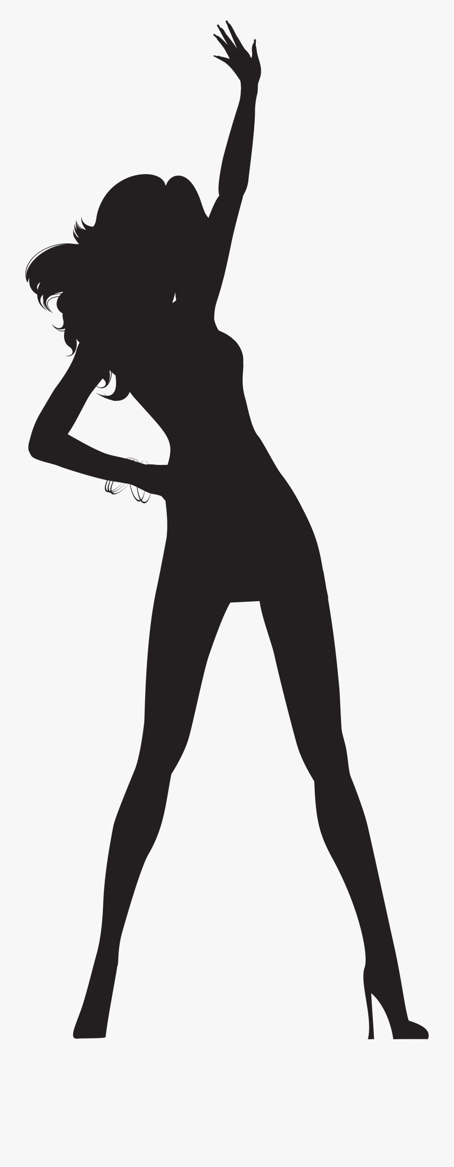 Dancing Clipart Transparent - Woman Silhouette Transparent Background, Transparent Clipart