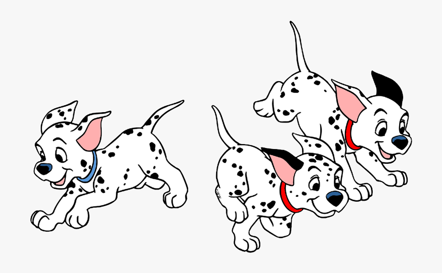 101 Dalmatians Puppies Clip Art - Puppies Clipart Black And White, Transparent Clipart