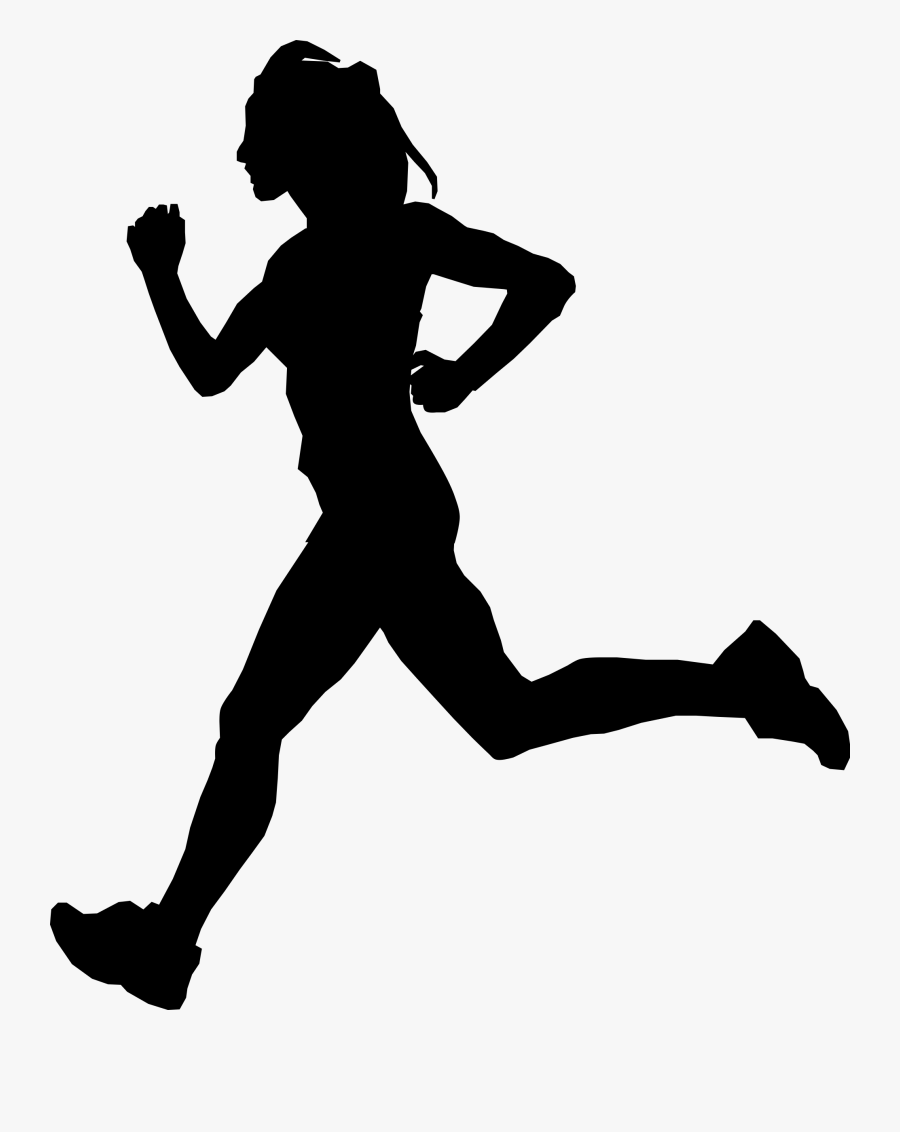 Clipart - Man Running Silhouette, Transparent Clipart