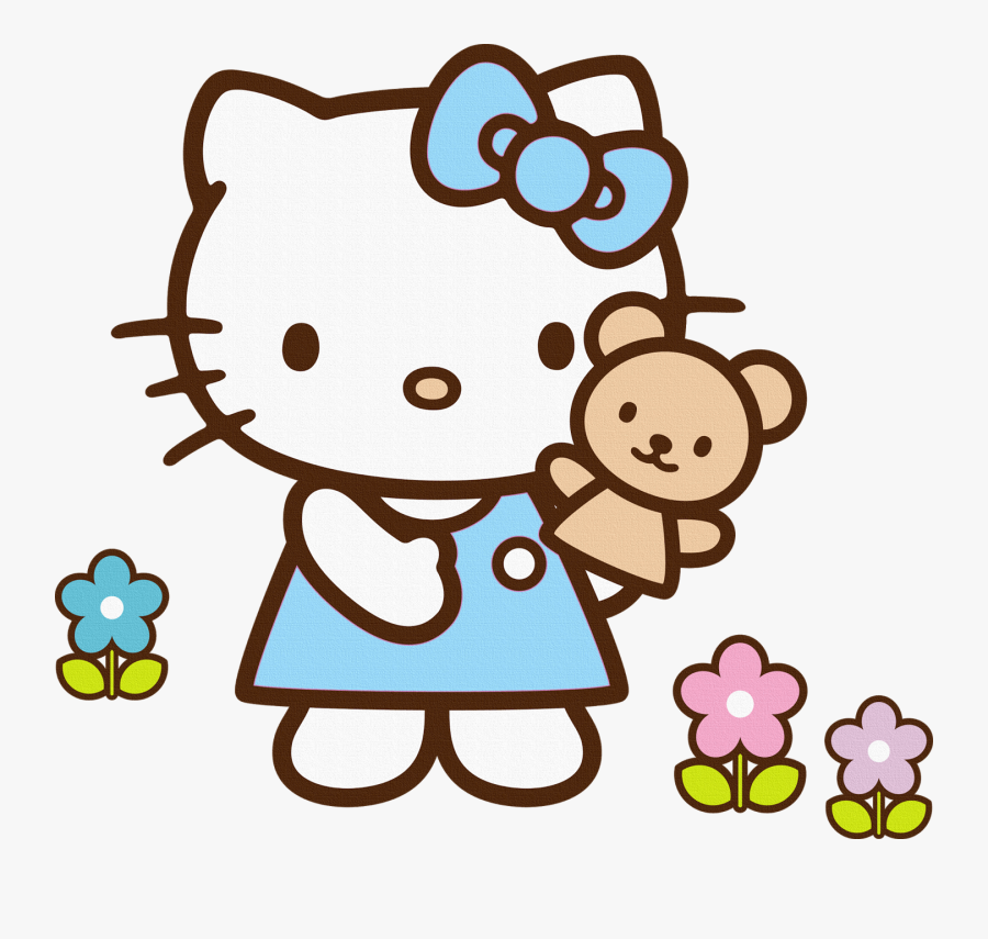 Hello Kitty Baby Clipart Transparent Png - Transparent Background Floral Hello Kitty Png, Transparent Clipart