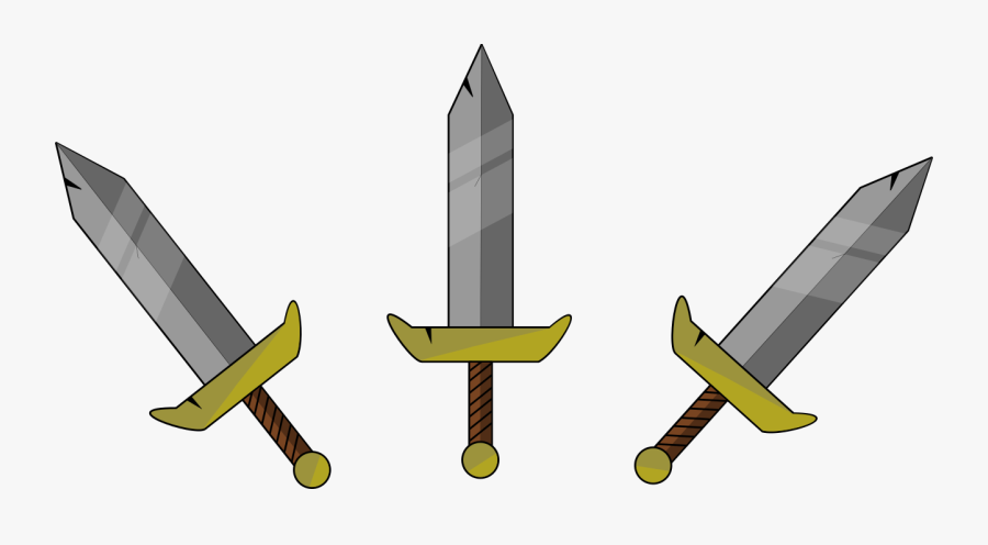 Transparent Broadsword Png - Sword 2d Art, Transparent Clipart