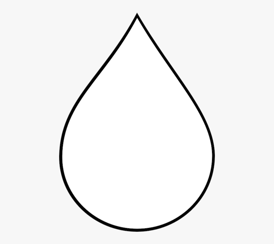 Water Drop Rain Clipart Tear White Free Transparent - Line Art, Transparent Clipart