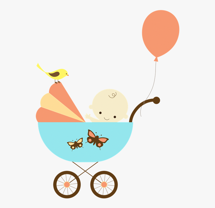 Carrinho De Bebe Menino Png, Transparent Clipart