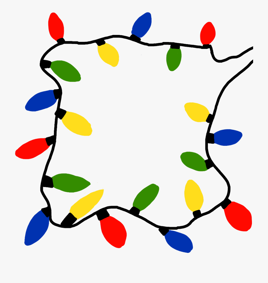 #lights #christmas #christmaslights #fairylights #border, Transparent Clipart