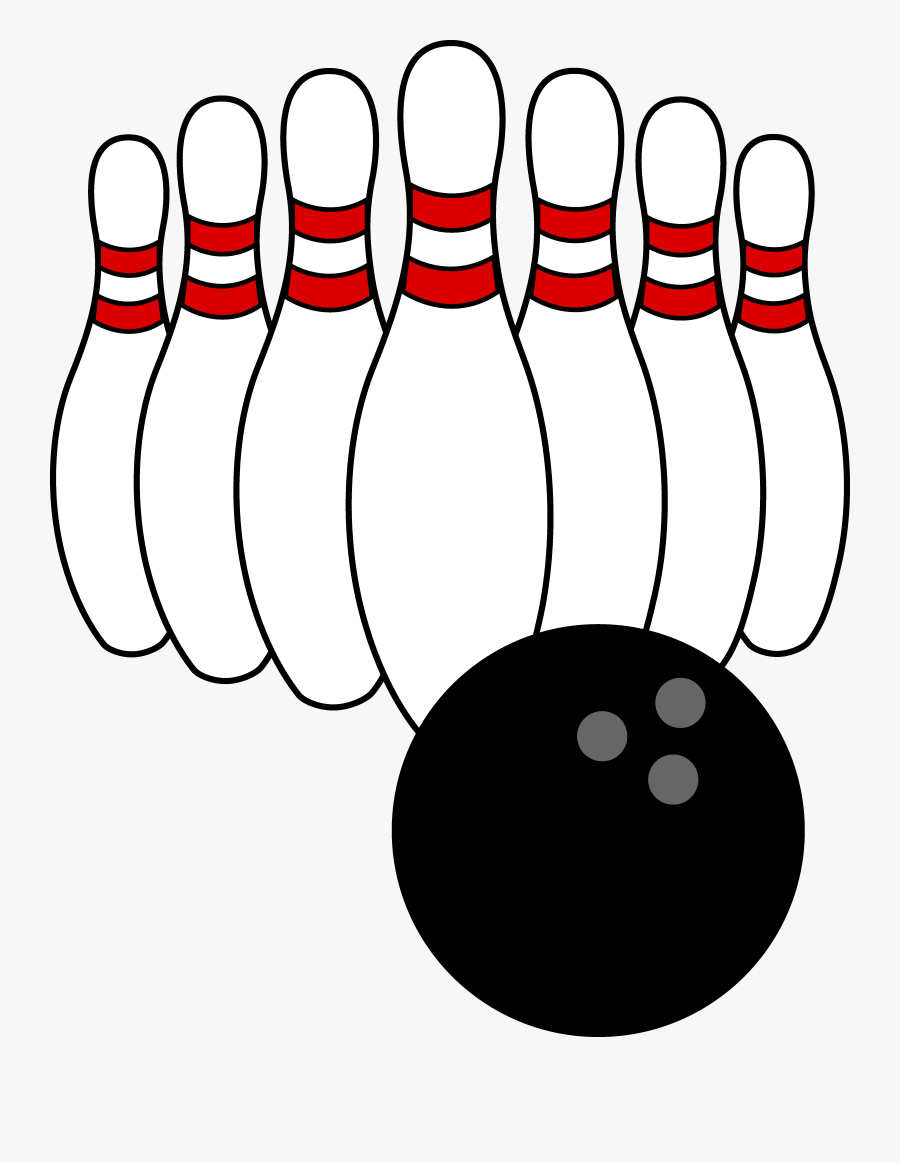 Clip Art Bowling Pins, Transparent Clipart