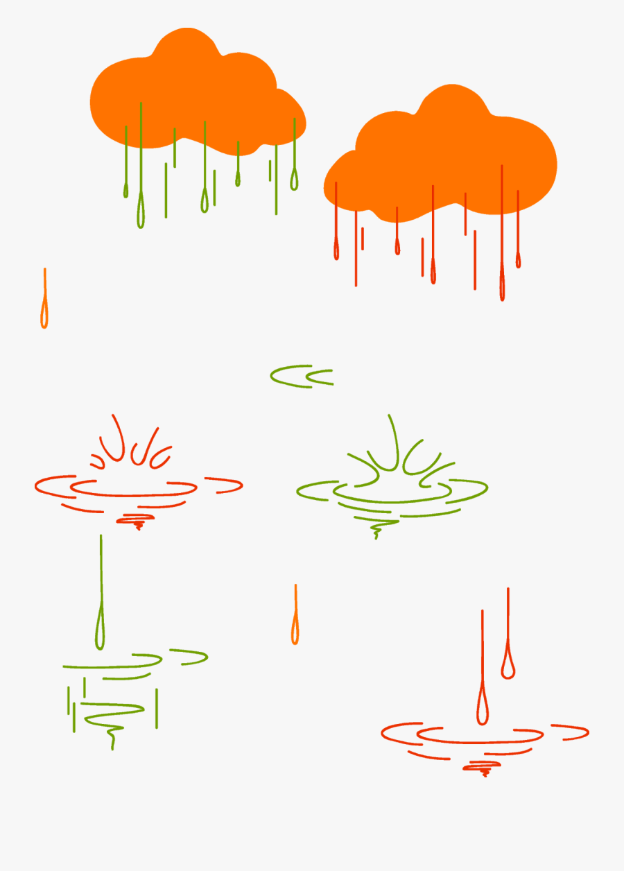Rain Clipart Colorful - Portable Network Graphics, Transparent Clipart