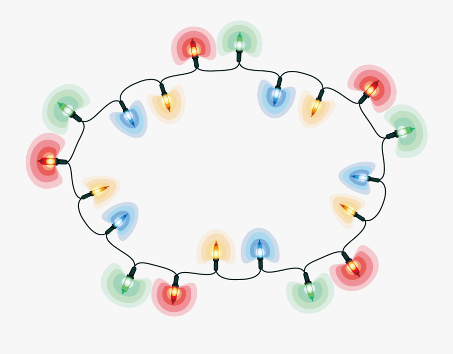 Transparent String Of Lights Clipart - Circle, Transparent Clipart