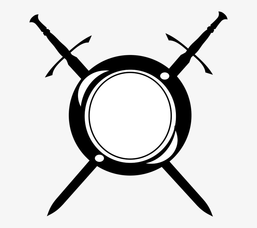 Sword Clipart War - Simbolo De Guerra, Transparent Clipart