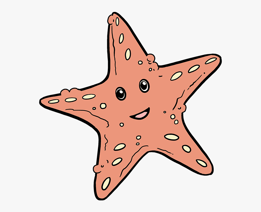 Transparent Blue Starfish Clipart - Starfish Draw, Transparent Clipart