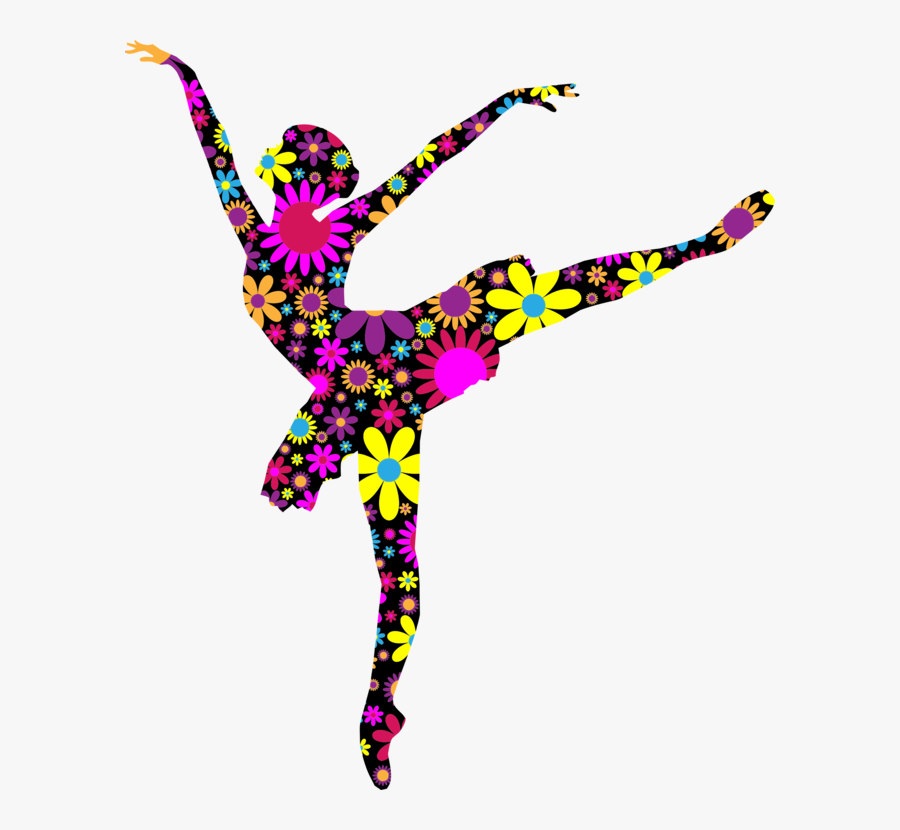 Ballet Dancer,athletic Dance Move,dance - Transparent Ballerina Silhouette, Transparent Clipart