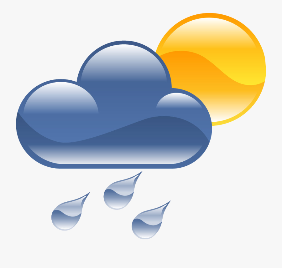 Lightning Rain Clipart Sun Thunder And Free Transparent - Clipart Meteo, Transparent Clipart