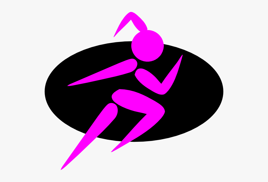 Finish Strong Running Girl Clip Art - Strong Clipart Girl, Transparent Clipart