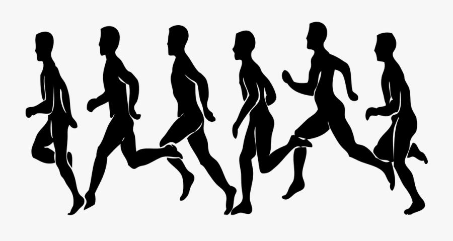 Marathon Vector Free Png Hd Image - Running Clip Art, Transparent Clipart