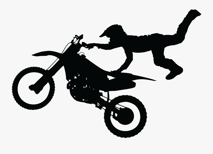Motorcycle Bike Clipart For Free - Dirt Bike Silhouette , Free Transparent Clip...