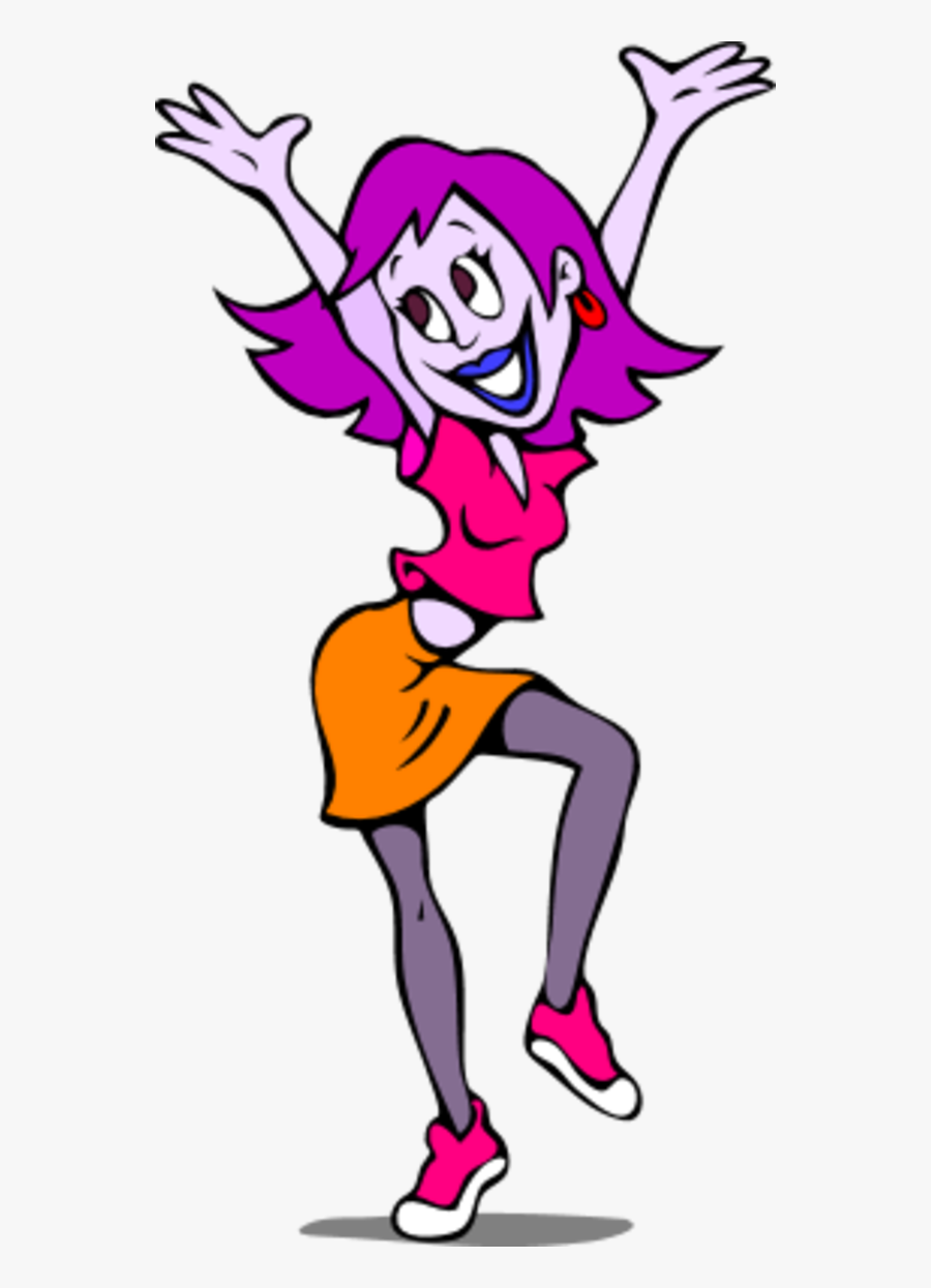 Dance Clipart - Happy Woman Clipart, Transparent Clipart