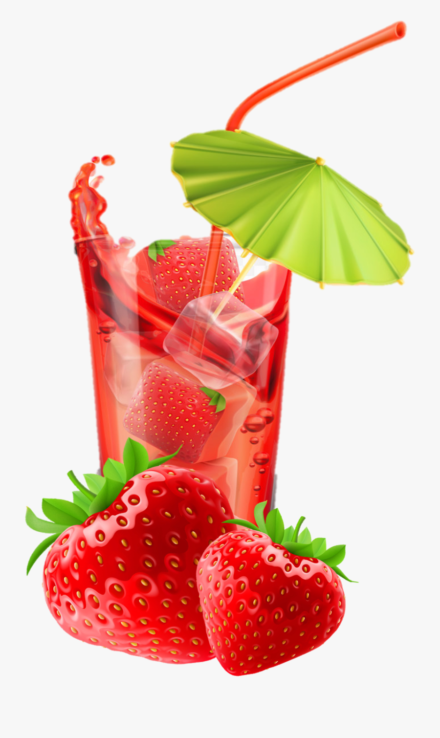 Strawberry Clipart Juice, Transparent Clipart