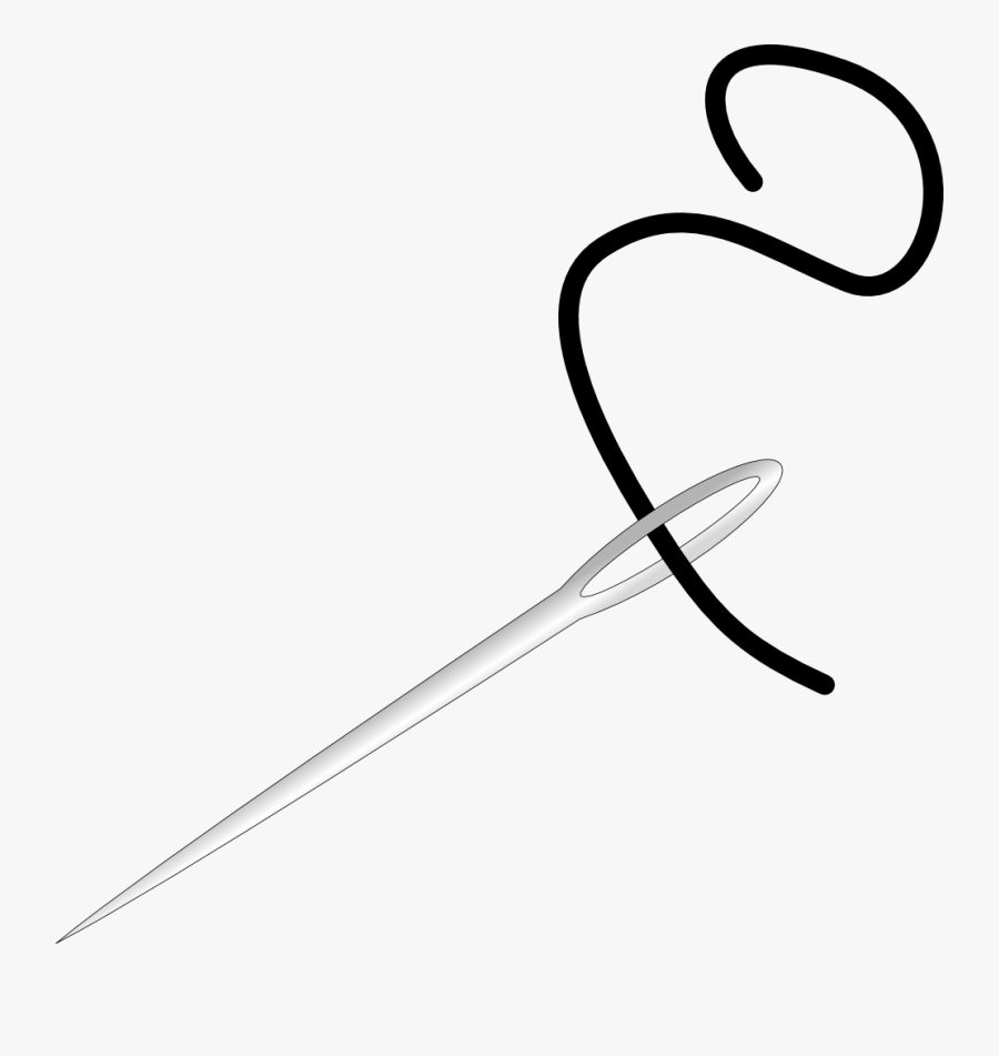 Pitchfork,cold Weapon,sword - Needle And String, Transparent Clipart