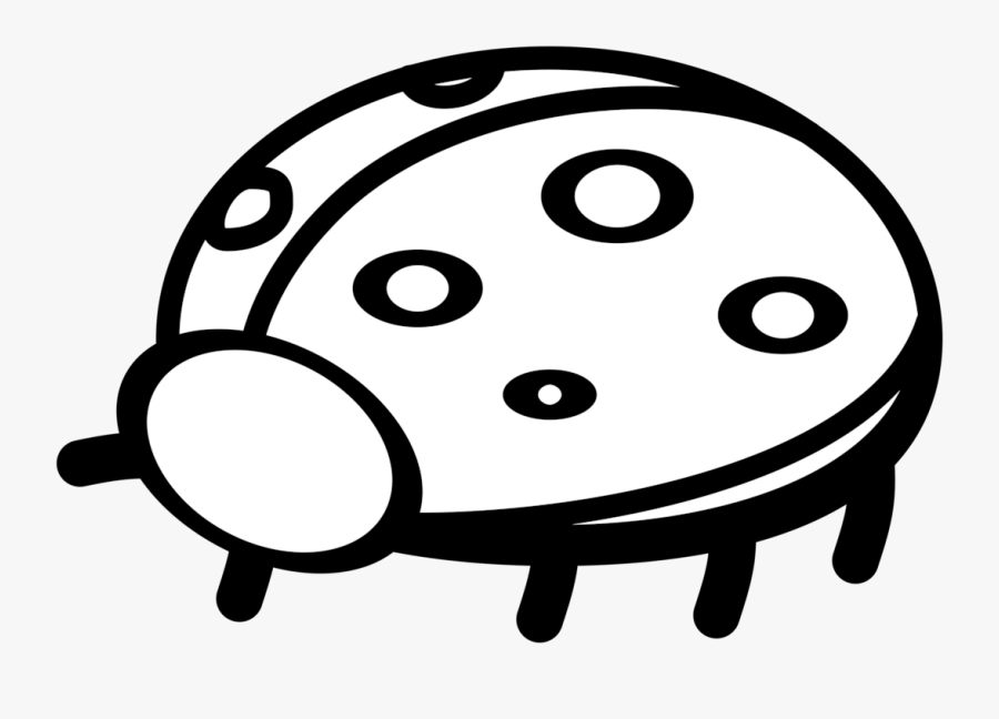 Ladybug Outline Free Vector Graphic Ladybird Ladybug - Ladybird Outline, Transparent Clipart