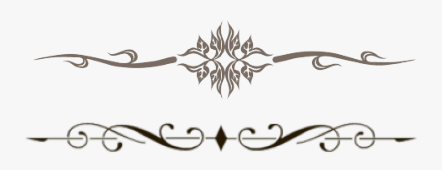 Sword Clipart Horizontal Download - Decorative Horizontal Line, Transparent Clipart