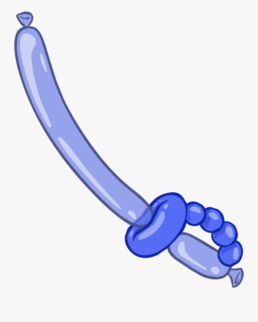 His Ballon Sword Extends And As It Makes Contacts With - Balloon Sword Png, Transparent Clipart