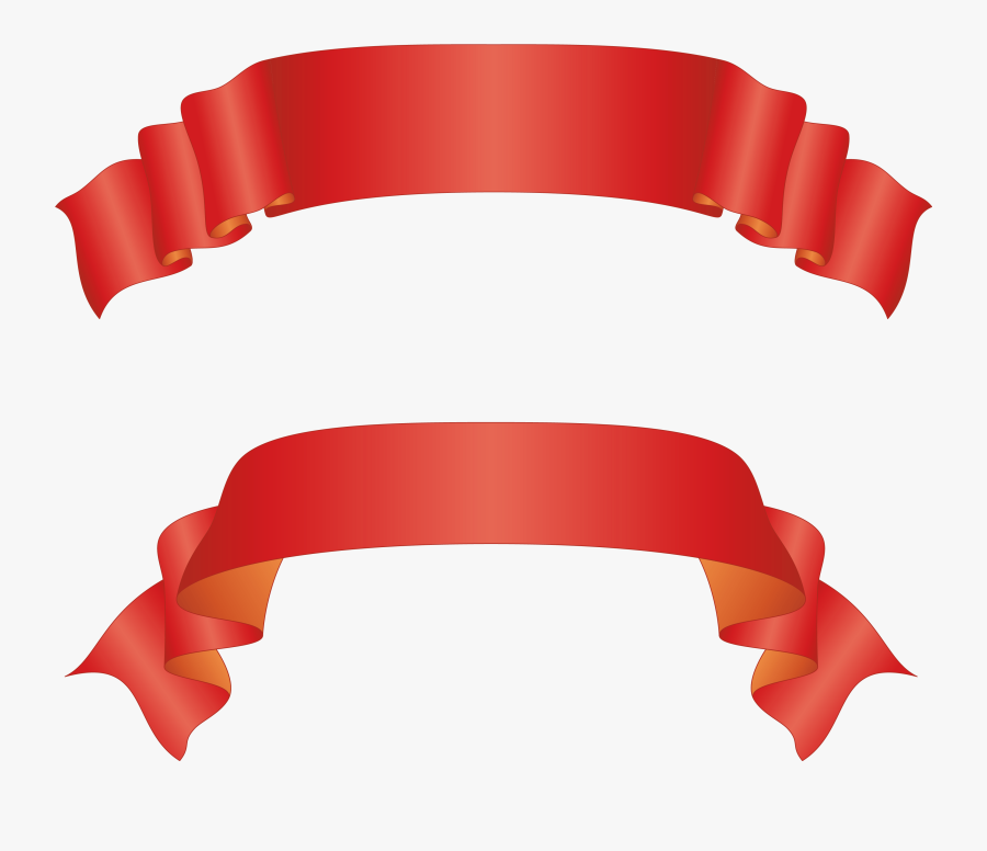 Transparent Large Red Banners Clipartu200b Gallery, Transparent Clipart