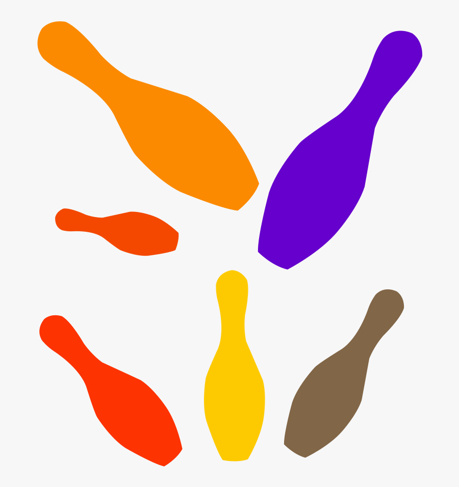 Bowling Pin Bowling Balls Strike - Bowling Pins Cartoon, Transparent Clipart