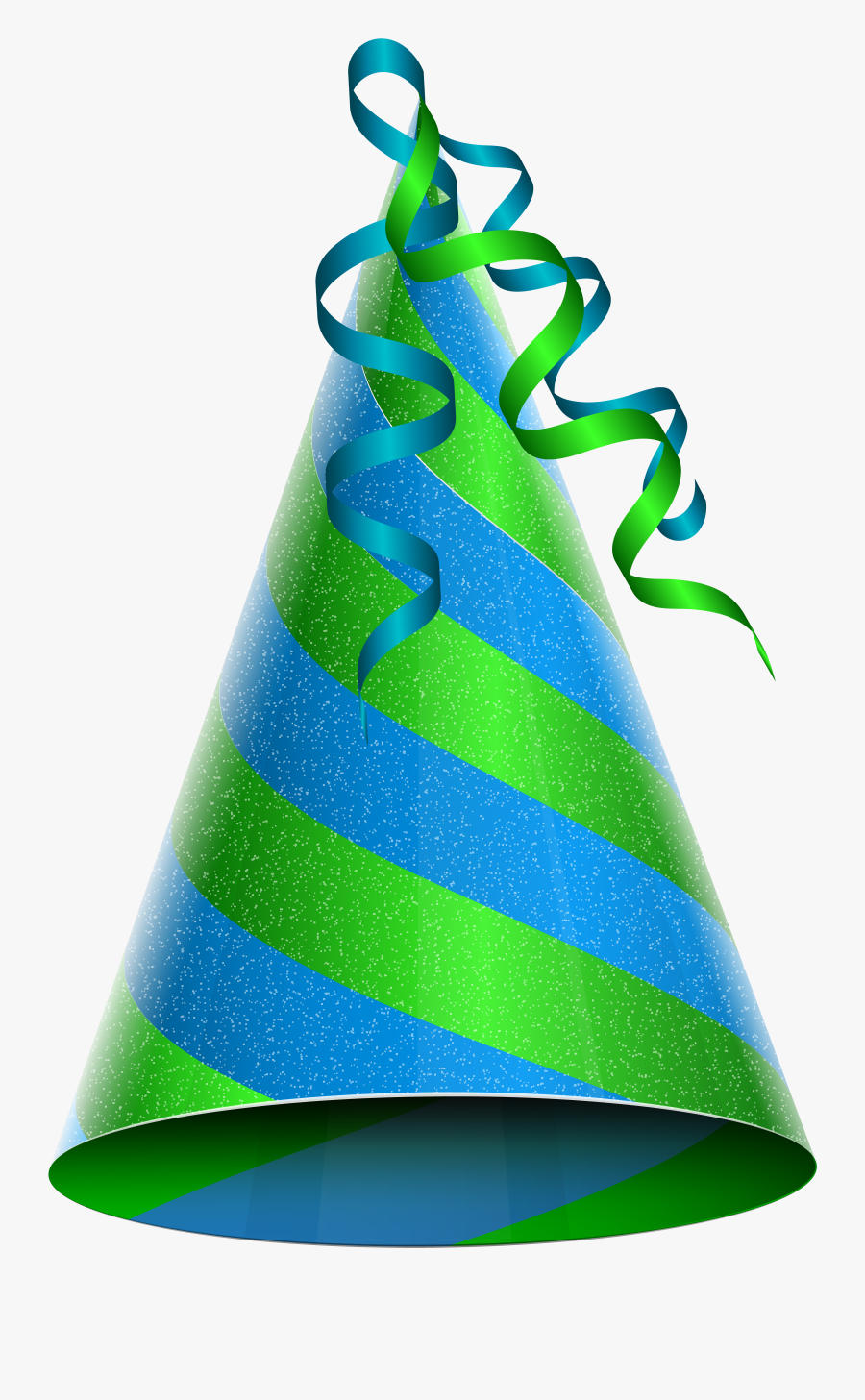 Birthday Party Hat Green Blue Png Clip Art Imageu200b - Birthday Cap Png Hd, Transparent Clipart