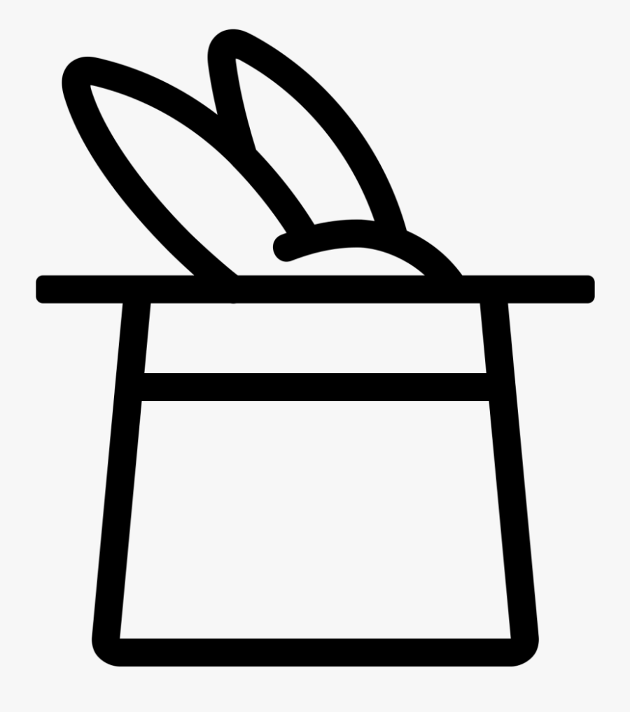Rabbit Hat Transparent Images - Rabbit In Hat Icon Png, Transparent Clipart