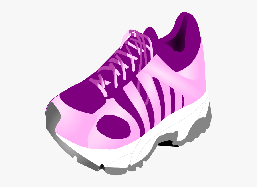 Running Shoe Clipart - Girls Sneakers Clip Art, Transparent Clipart
