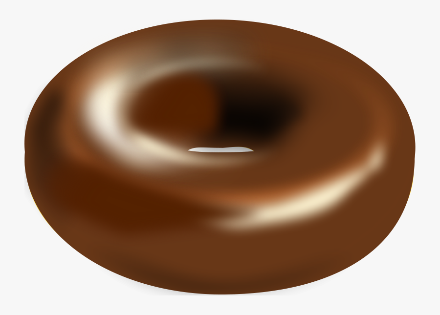 Donut Clip Art Full Chocolate - Circle, Transparent Clipart