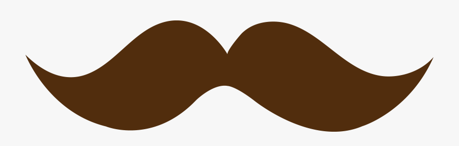 Transparent Mustache Clip Art - Brown Moustache, Transparent Clipart