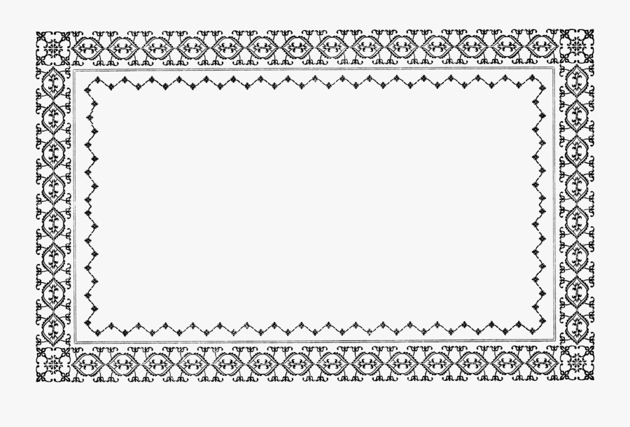 28 Collection Of Clipart Borders Vintage Png - Vintage Rectangle Border, Transparent Clipart