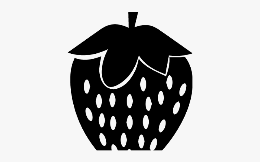 Strawberry Clipart Logo - Strawberry Logo Black, Transparent Clipart
