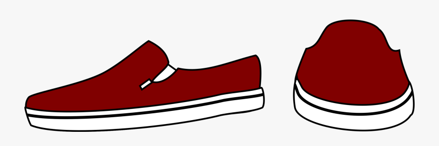 Area,walking Shoe,outdoor Shoe - Clip Art Slip On Shoes, Transparent Clipart