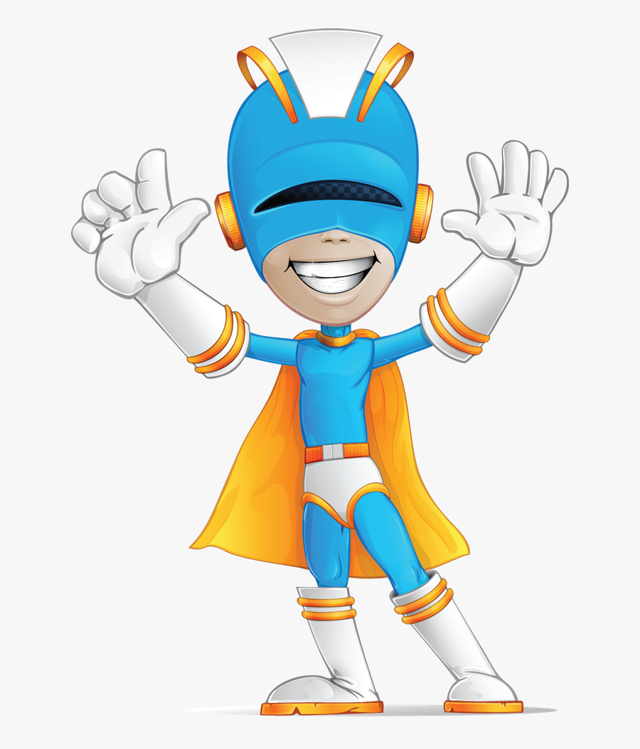 Superhero Free To Use Clip Art - Superhero Cartoon Characters, Transparent Clipart