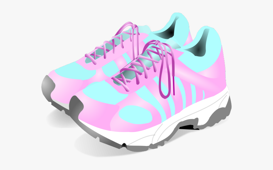 Pink Sneakers Clipart, Transparent Clipart