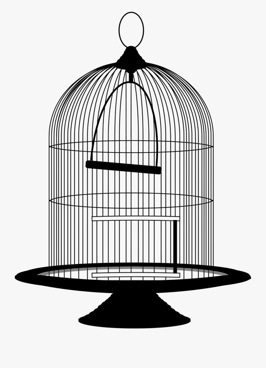 Monochrome Photography,cage,black And White - Bird Cage Clipart Black And White, Transparent Clipart