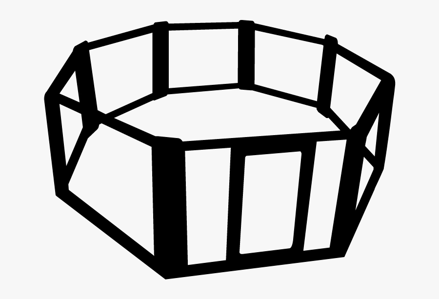 Cage Clipart Octagon - Octagon Cage Png, Transparent Clipart