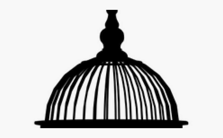 Birdcage Clipart Sangkar - Cage Without A Bird, Transparent Clipart